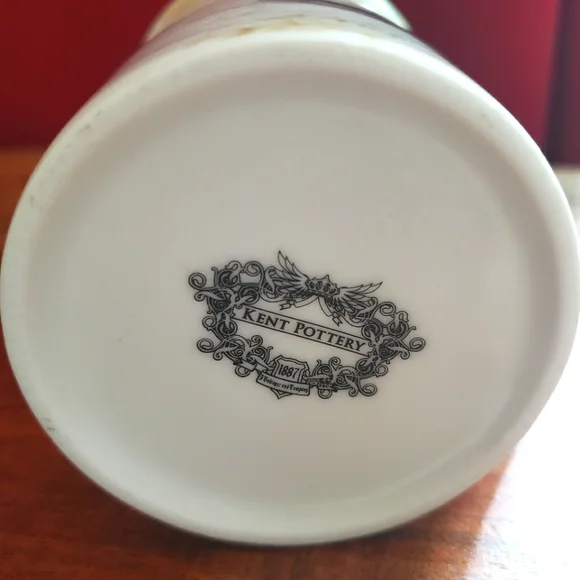 Kent Pottery Lidded Mug bird butterfly motif - Picture 5 of 7